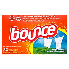 bounce Outdoor Fresh Dryer Sheets, 80 count