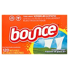 Bounce Outdoor Fresh Dryer Sheets, 120 count, 120 Each