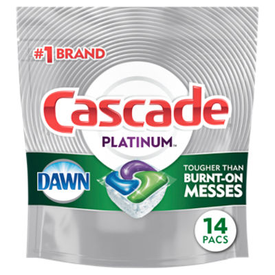 Cascade Platinum Fresh Scent Dishwasher Detergent, 14 count, 7.8 oz
