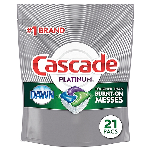 Cascade Platinum Fresh Scent Dishwasher Detergent, 21 count, 11.7 oz