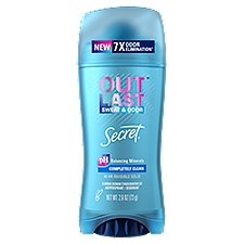 Secret Outlast Completely Clean Sweat & Odor, Antiperspirant/Deodorant, 2.6 Ounce