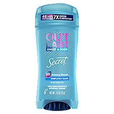 Secret Outlast Sweat & Ododr Clear Gel Completely Clean Antiperspirant/Deodorant, 2.6 oz