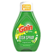 Gain Dish Soap Original Scent Refill, Dish Spray, 16 Fluid ounce