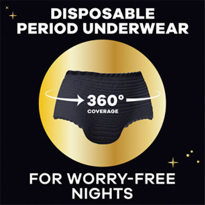 Always ZZZ Disposable Period Underwear Overnight Absorbency Size S/M, 7  count - Fry's Food Stores
