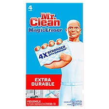 Mr. Clean Magic Eraser Cleaning Pads with Durafoam, 4 Each