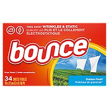 BOUNCE SHEET OUT DOOR FRESH Dryer Sheets, 34 count, 34 Each