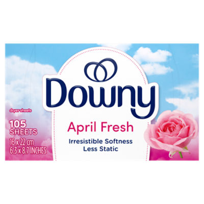 Downy April Fresh Fabric Softener Sheets, 105 count