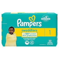 Pampers Swaddlers Diapers Jumbo Pack, Size 1, 8-14 lb, 32 count