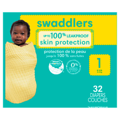 Swaddlers Newborn Diaper Size 1 32 Count