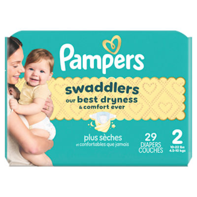 Pampers Swaddlers Size 2 12-18 lb, Diapers
