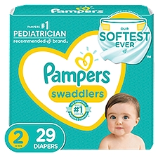Pampers Swaddlers Diapers Size 2, 29 Each