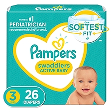 Pampers Swaddlers Diapers Size 3, 26 Each, 26 Each