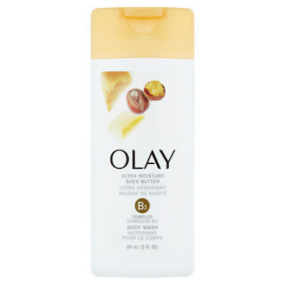 Olay Ultra Moisture Shea Butter, Body Wash, 3 Fluid ounce