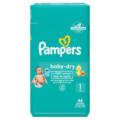 Pampers Baby-Dry 123 Sesame Street Size 2 12-18 lb, Diapers