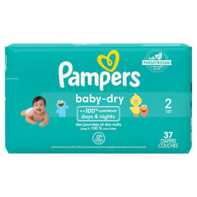 Il Overeenkomend knecht Pampers Baby-Dry Diapers, Size 2, 37 count