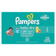 Pampers Baby Dry Diapers Size 2, 112 Each