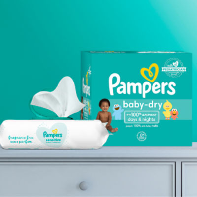 meSoigner - Pampers Couches New Baby Sensitive Taille 2 3-6 Kg X 32