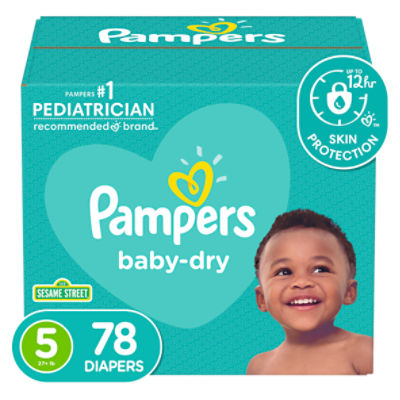 Pampers Baby Dry Diapers Size 5 78 Count, 78 Each