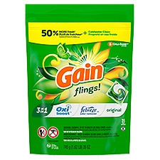 Gain Flings Plus Aroma Boost Laundry Detergent Pacs, 35 Each