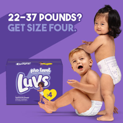 Luvs Diapers, Pro Level Leak Protection, 3 (16-28 lb), Jumbo Pack -  Brookshire's