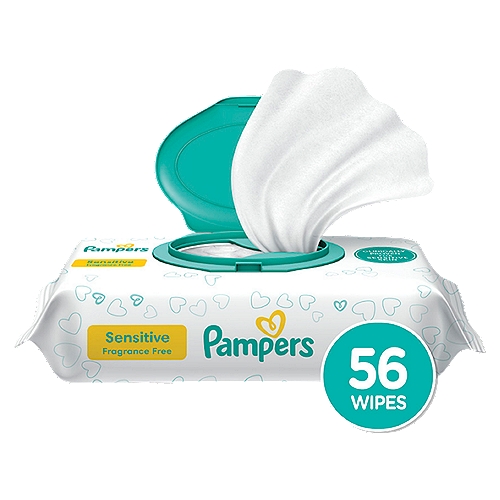 Pampers Sensitive Wipes, 56 count