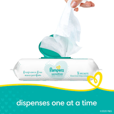 Pampers sensitive wipes sales 168