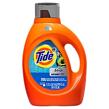 Tide Plus Sport Odor Defense Liquid Laundry Detergent, 92 Fluid ounce