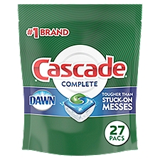 Cascade Complete Fresh Scent ActionPacs Dishwasher Detergent, 27 count, 14.1 oz