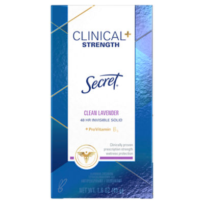 Secret Clinical Strength Clean Lavender Antiperspirant / Deodorant, 1.6 oz