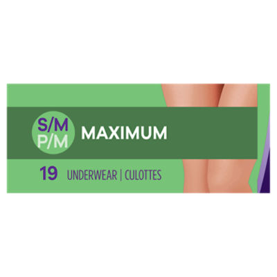 Always Discreet Incontinence Underwear for Women Maximum Absorbency, S/M,  19 Count - Fairway