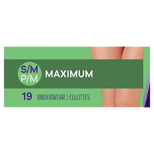 Always Discreet Incontinence Underwear for Women Maximum Absorbency, S/M,  19 Count - The Fresh Grocer