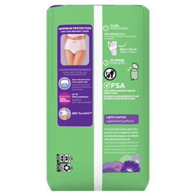Always Discreet Incontinence Underwear for Women Maximum Absorbency, L, 17  Count - The Fresh Grocer