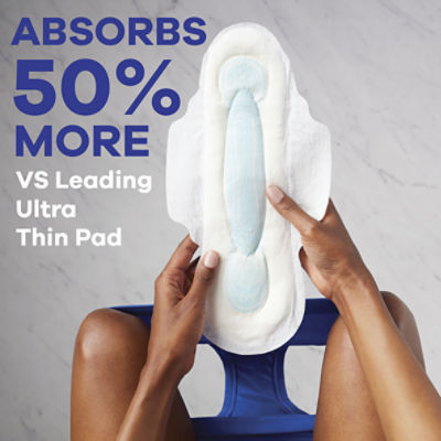 Always Maxi Pads Size 4 Overnight Absorbency Unscented with Wings