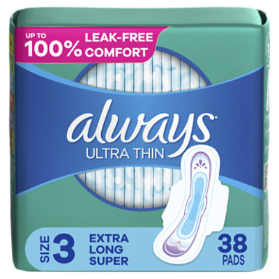 EasyComforts Extra Long Reusable Incontinence Pads, Set of 3