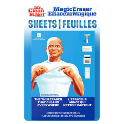 Mr. Clean MagicEraser Household Cleaning Sheets, 8 count