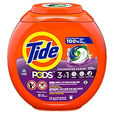 Tide Pods HE  Turbo Laundry Detergent Pacs, 81 Each
