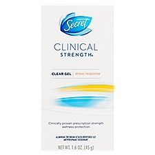 Secret Clinical Strength Clear Gel Stress Response Antiperspirant/Deodorant, 1.6 oz