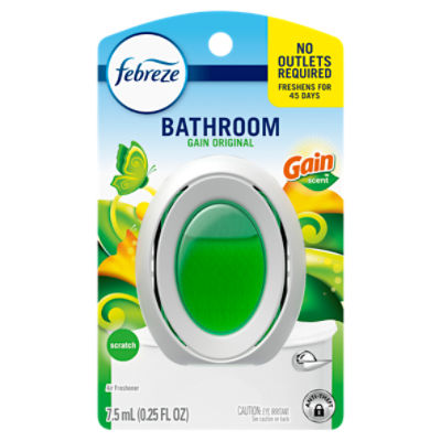 Febreze Bathroom Gain Original Scent Air Freshener, 0.25 fl oz