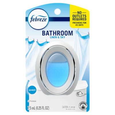 Febreze Bathroom Linen & Sky Scratch Air Freshner, 0.25 fl oz