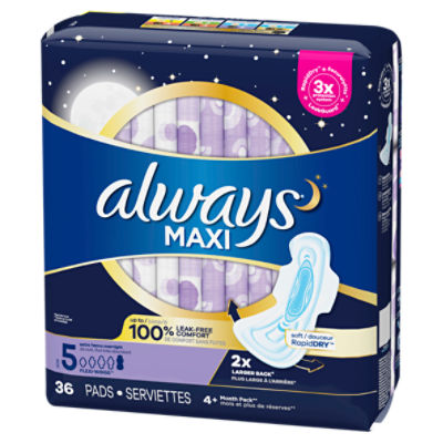 Always Ultra Thin Pads Extra Heavy Overnight with Flexi-Wings, 15