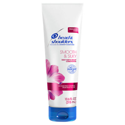 Head and Shoulders Smooth and Silky Paraben Free Dandruff Conditioner, 10.6 fl oz