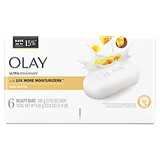 Olay Ultra Moisture Shea Butter, Beauty Bars, 3.75 Ounce