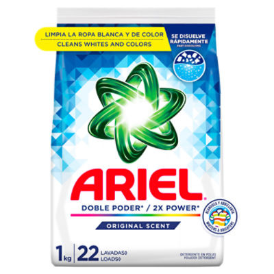 Ariel Original Scent Powder Detergent, 22 loads, 35 oz