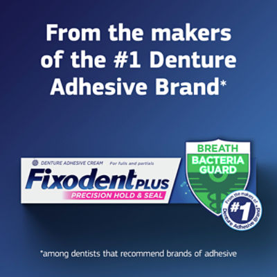 Fixodent Plus Denture Adhesive Food Seal
