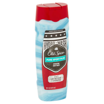 Old Spice Hardest Working Collection Hydro Wash Pure Sport Plus Hydrating Body Wash, 16 fl oz