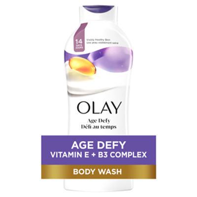 Olay Age Defy Vitamin E Body Wash, 22 fl oz