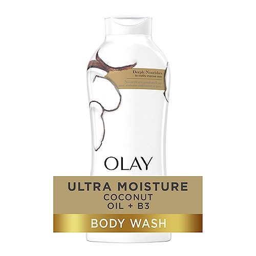 Olay Ultra Moisture Coconut Oil Body Wash, 22 fl oz