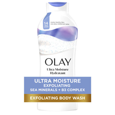 Olay Exfoliating Moisture Sea Salt Body Wash, 22 fl oz, 22 Fluid ounce