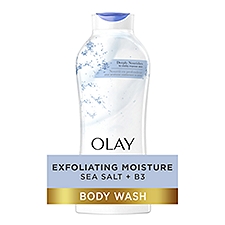 Olay Exfoliating Moisture Sea Salt Body Wash, 22 fl oz