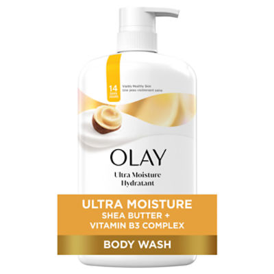Olay Ultra Moisture Shea Butter Body Wash, 33 fl oz